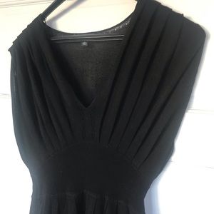 Black silk/rayon Banana Republic dress, M